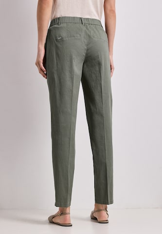 Coupe slim Pantalon à plis STREET ONE en vert