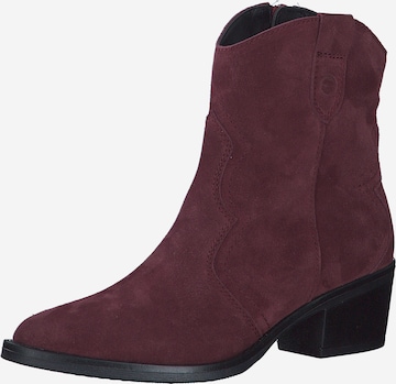 Bottes de cowboy Tamaris en rouge : devant