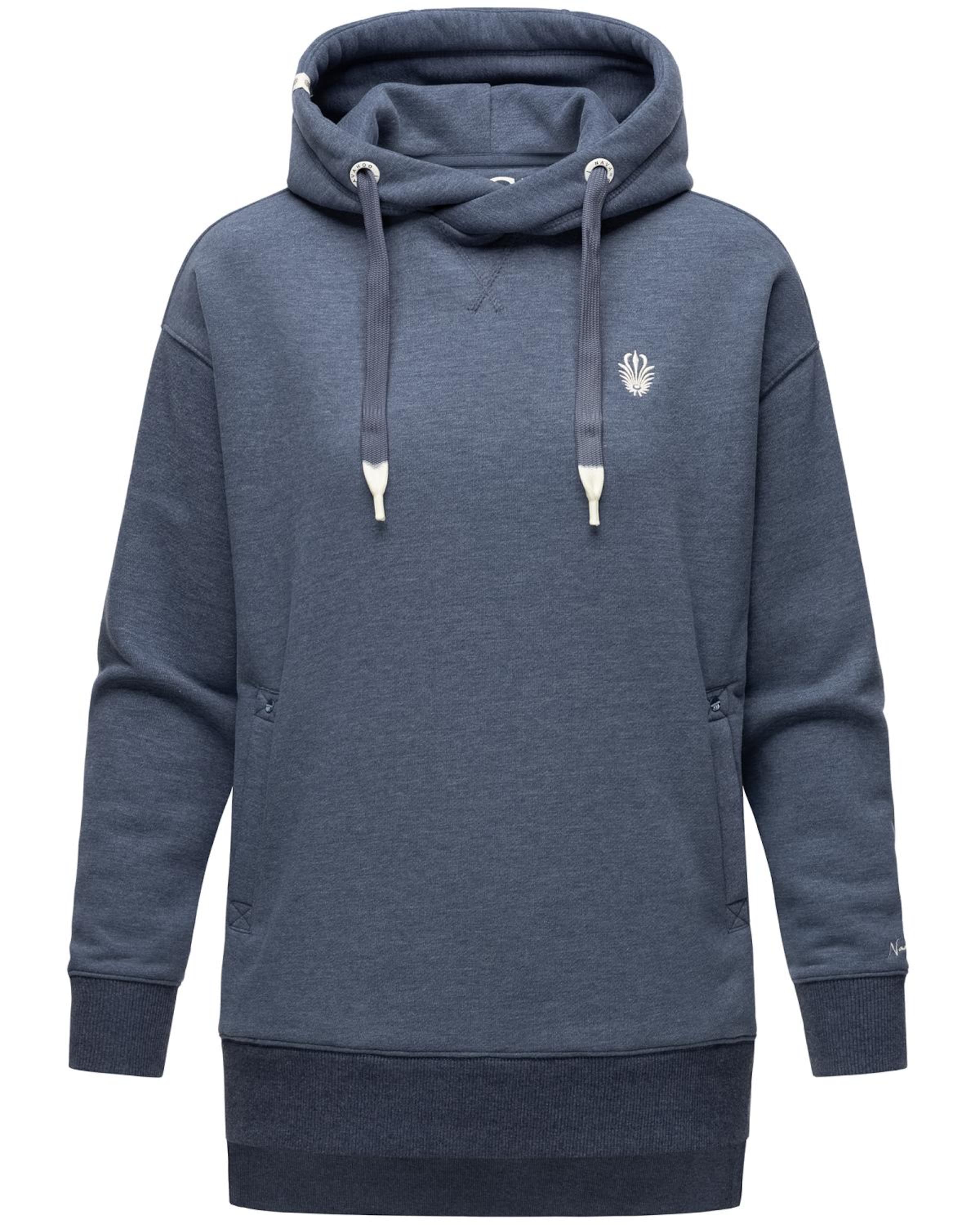 NAVAHOO Sweatshirt 'Silberengelchen' in Blue: front