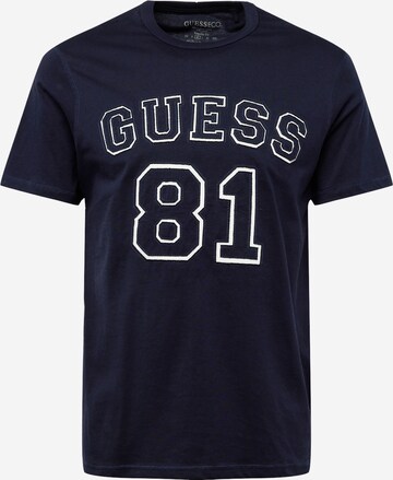 GUESS - Camisa em azul: frente