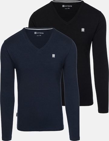 Ombre Shirt in Blue: front