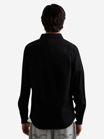 REPLAY Regular fit Button Up Shirt in Black
