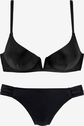 VIVANCE Push-up Bikini in Black: front