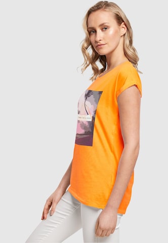 Merchcode Shirt 'Summer - Every summer has a story' in Orange