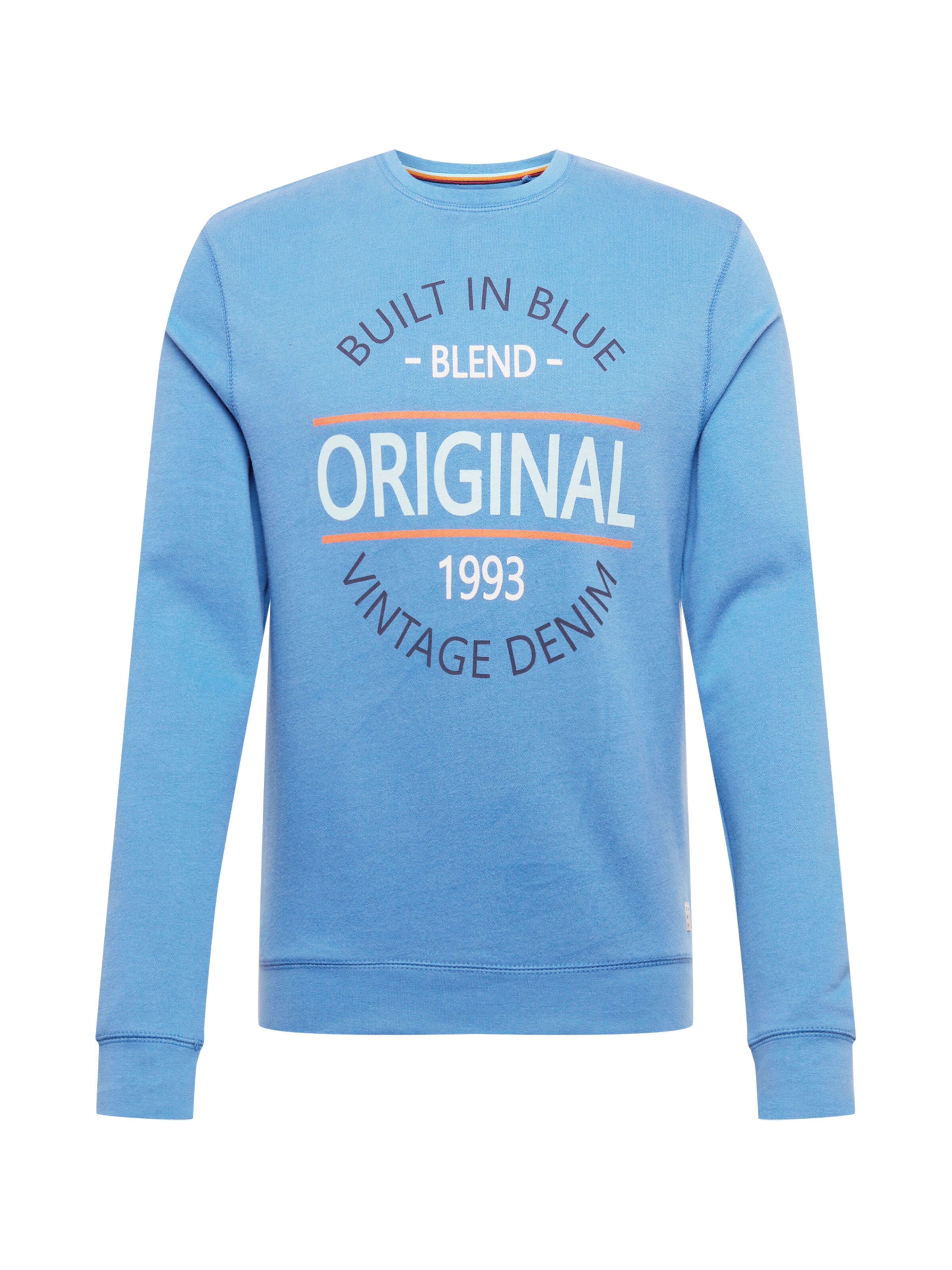 Sweat-shirt BLEND en bleu : devant