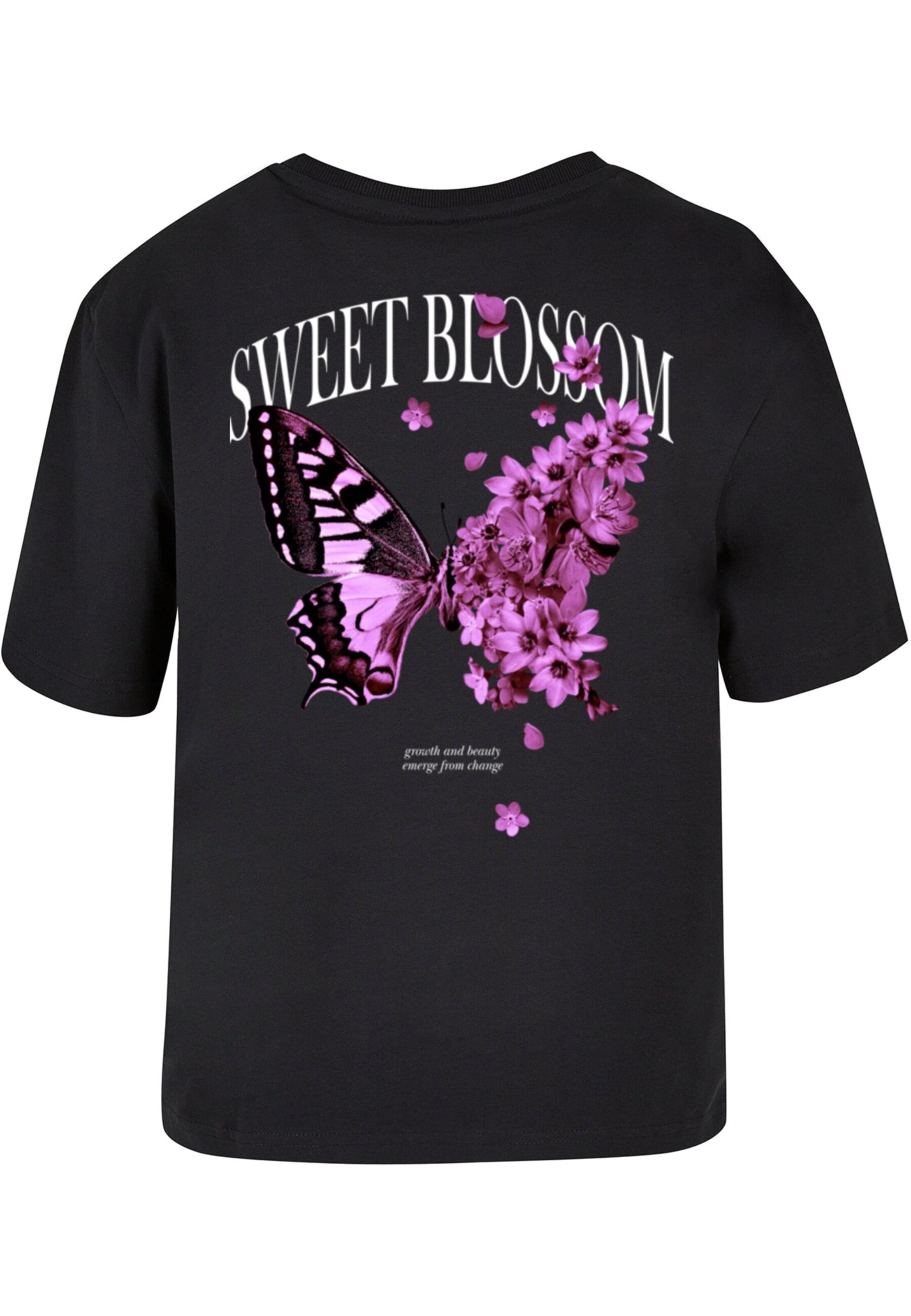 Maglietta 'Sweet Blossom And Beauty' di Mister Tee in nero