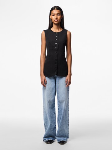 PIECES Vest 'Kamil' i sort