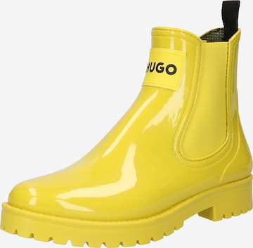 HUGO Rubber Boots 'Tabita' in Yellow: front