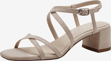 Sandales Tamaris en beige : devant