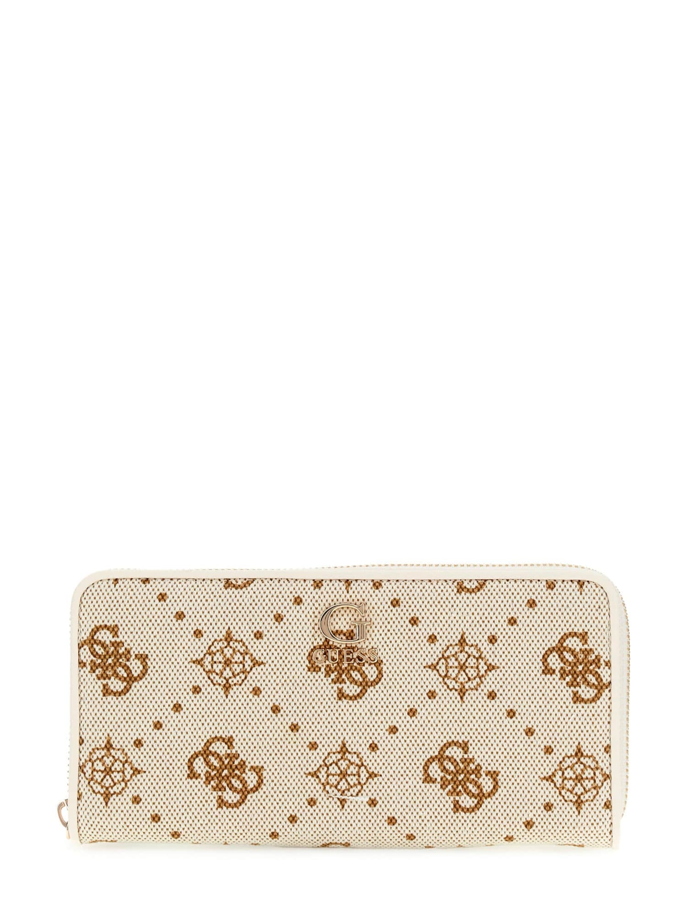 GUESS Wallet 'Neda' in Beige: front