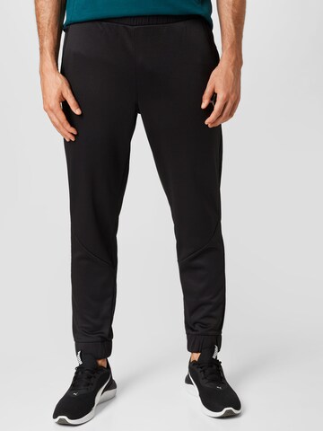 PUMA Tapered Workout Pants 'Train All Day' in Black: front