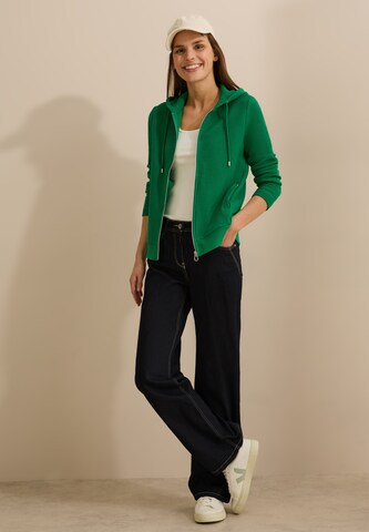 CECIL Sweatjacke in Grün