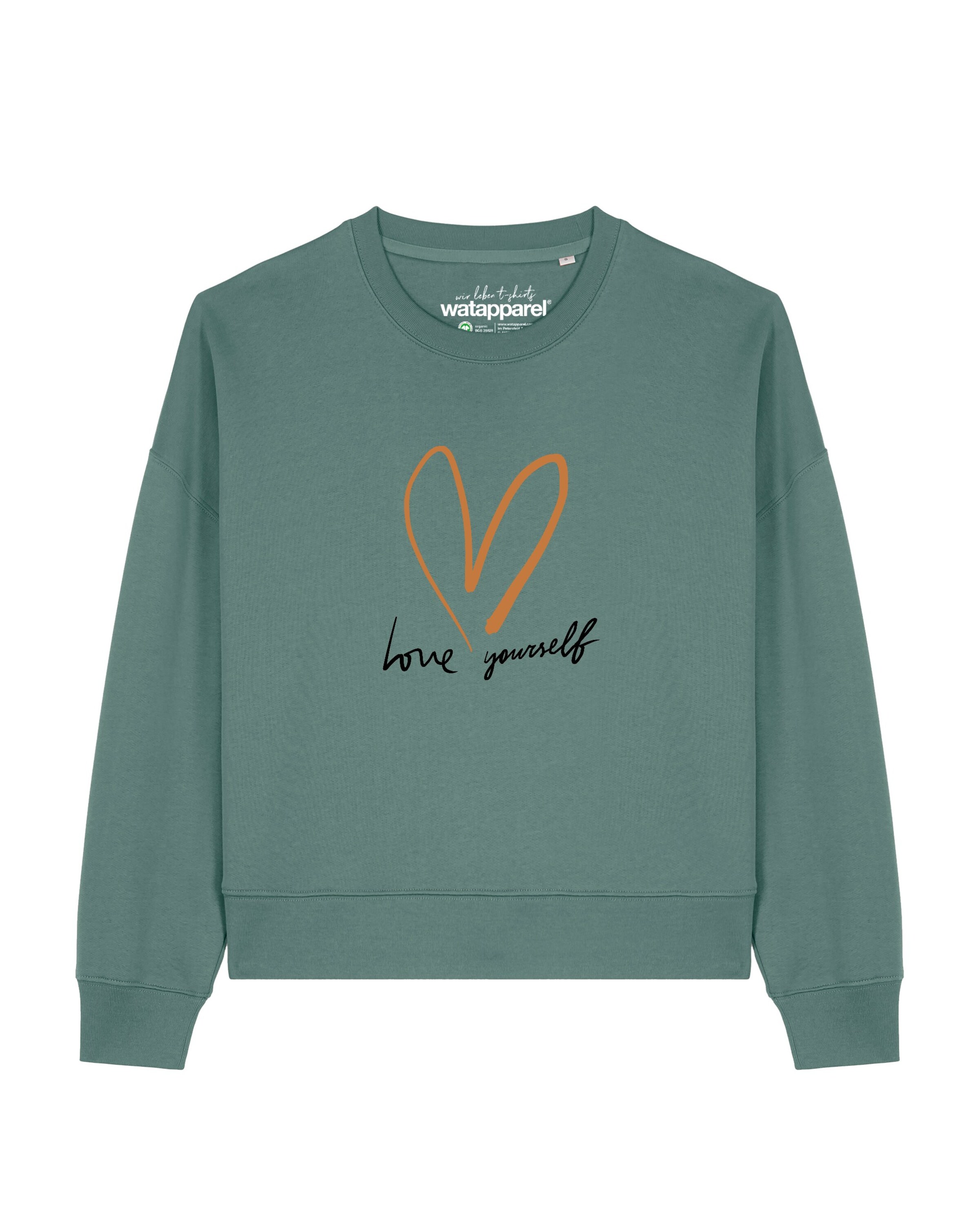 Watapparel Sweatshirt 'Self love ' in Grün: Vorderseite