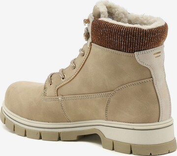 Lumberjack Lace-Up Ankle Boots 'TEODOR' in Beige
