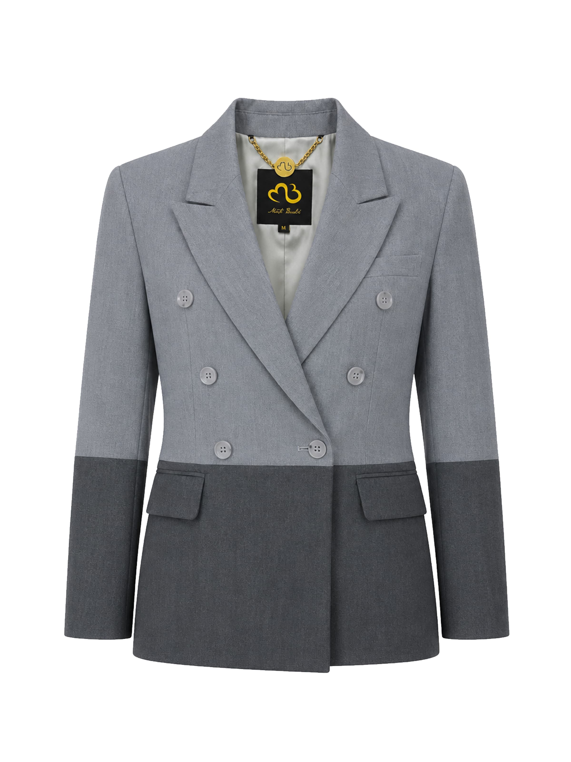 MB by Marta Buzolic Blazer in Grey: front