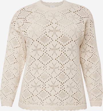 ONLY Carmakoma Pullover 'GAIL' in Beige: predná strana