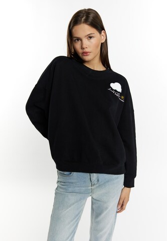 MYMO Sweatshirt 'Keepsudry' in Black: front