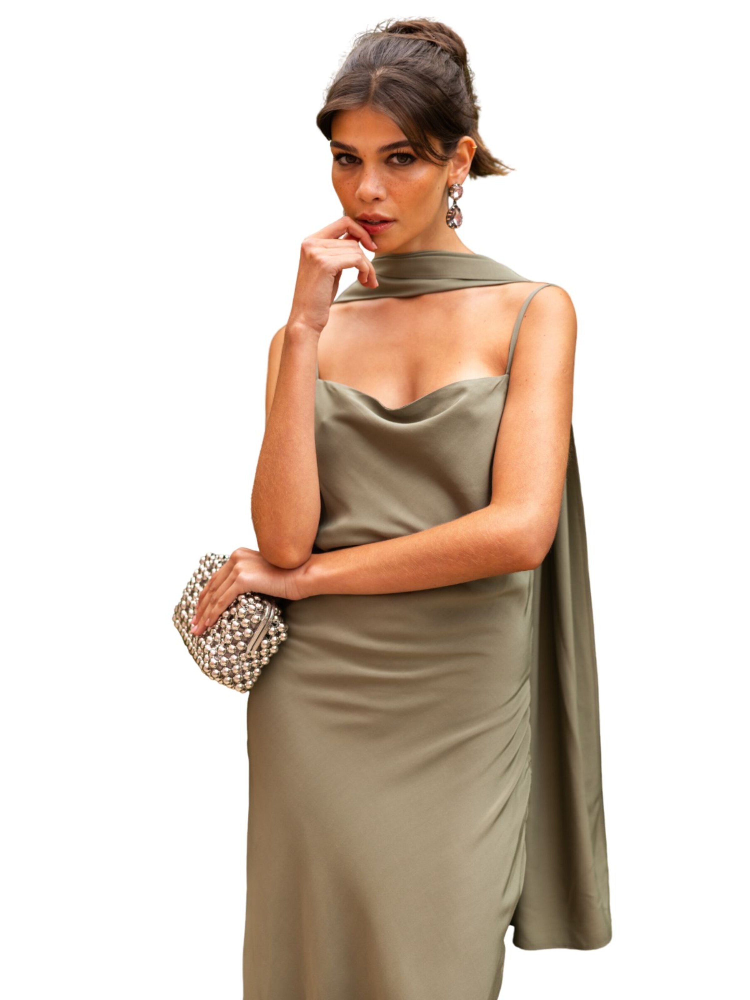 Abito da cocktail 'Wattala Dress' di Nisia PartyWear in verde: frontale