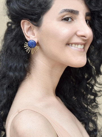 PUABI Earrings 'Rmoosh' in Blue