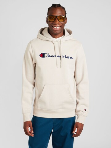 Champion Authentic Athletic Apparel Sweatshirt in Grey: front