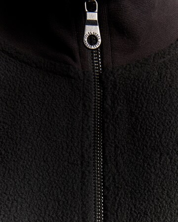 Lyle & Scott Fleece jas in Zwart