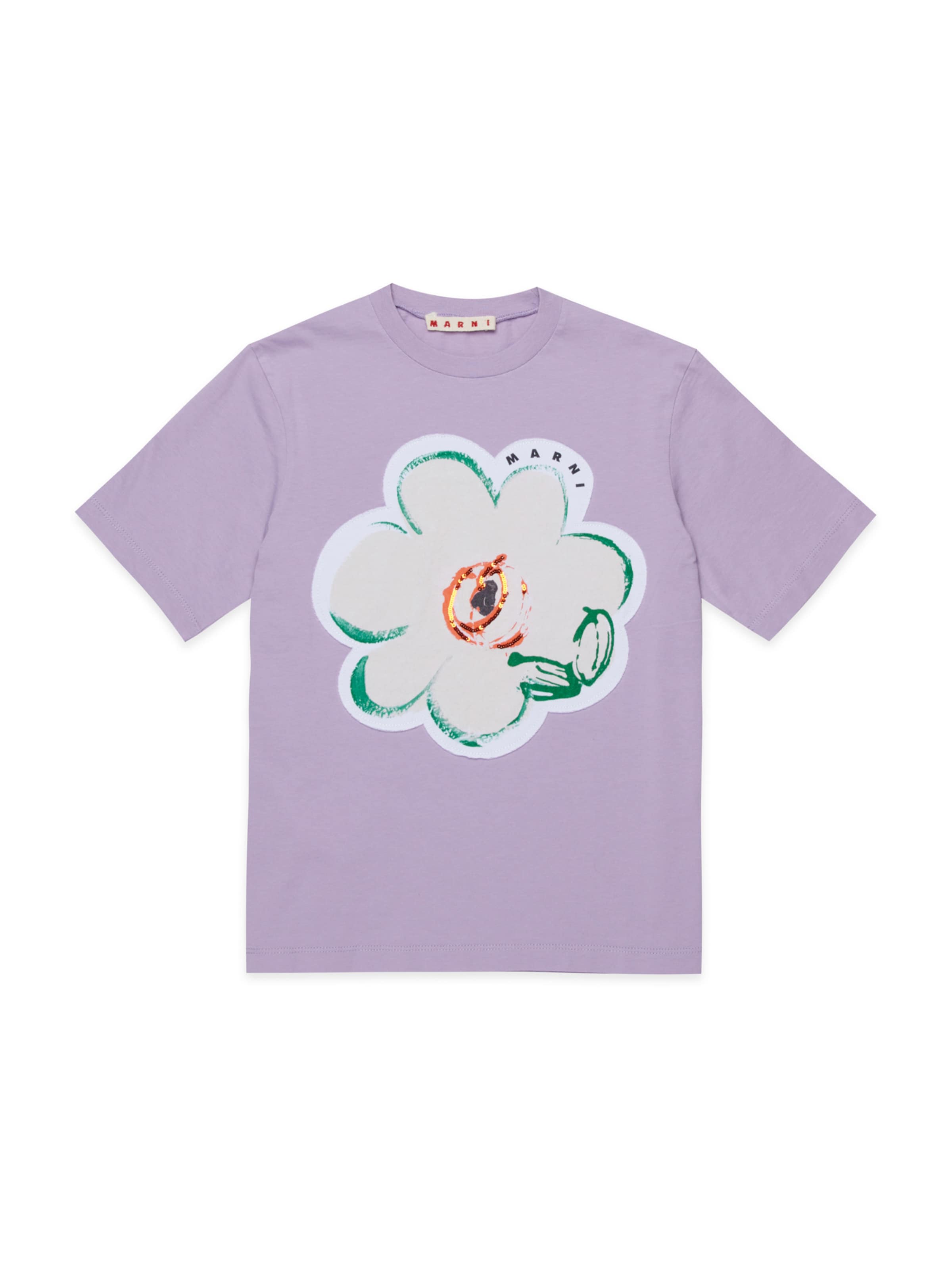 Marni Футболка в Лиловый: спереди