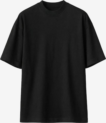 Paolo Pecora Milano Koszulka 'Black oversized cotton t-shirt' w kolorze czarny: przód