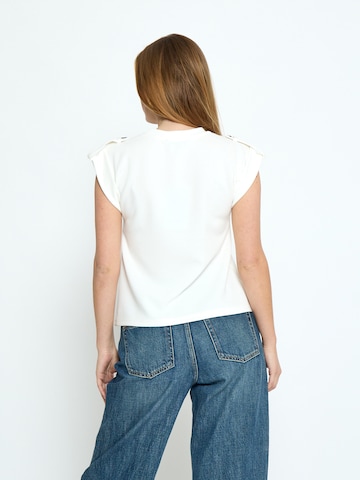 minus - Top 'Serena' en blanco