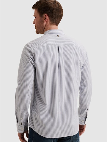 PME Legend Regular fit Skjorta 'PME LEGEND - Oxford shirt with yarn-dyed stripe pattern' i blå