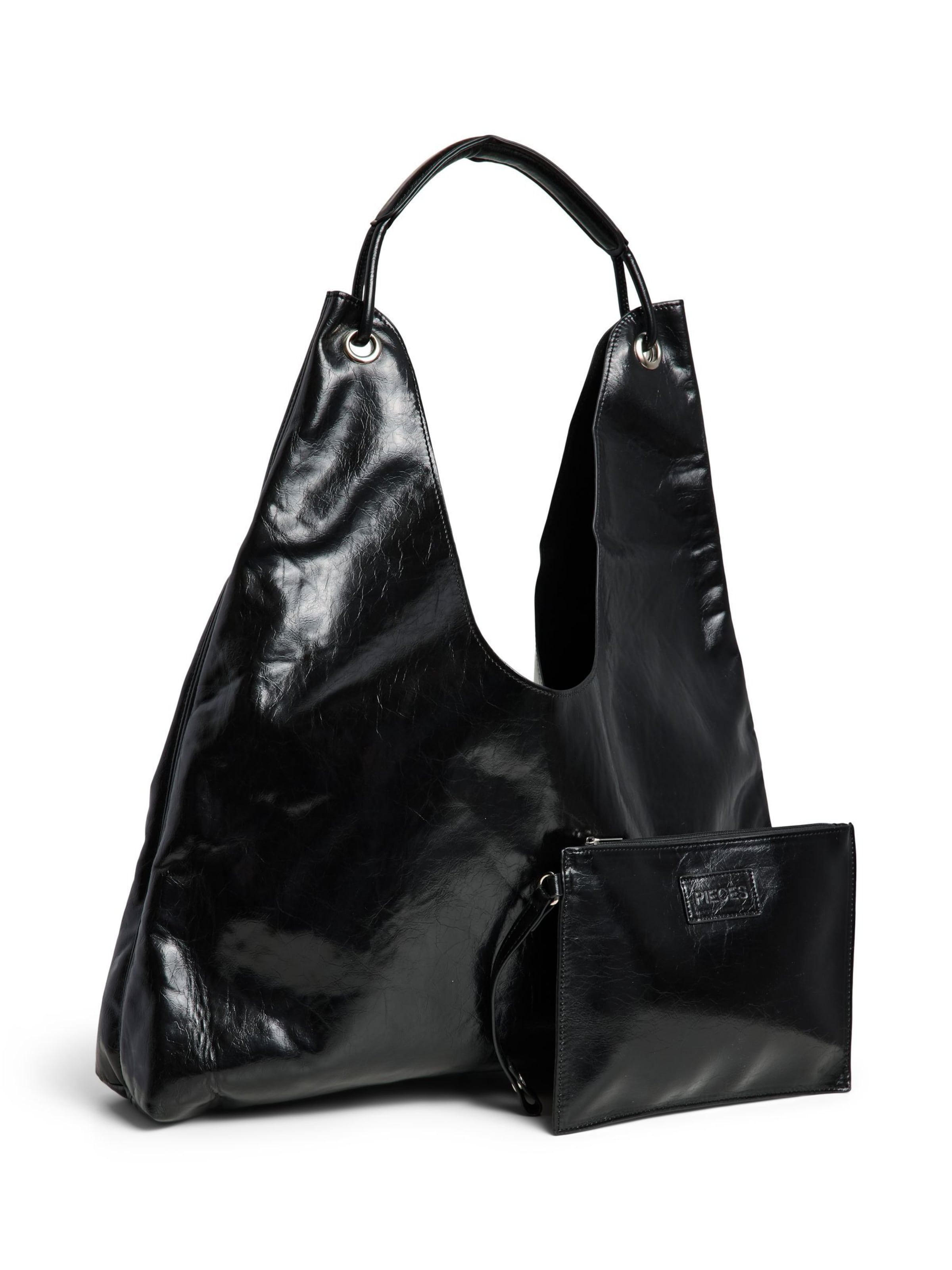 PIECES Shoulder Bag 'PCANESTASIA' in Black: front