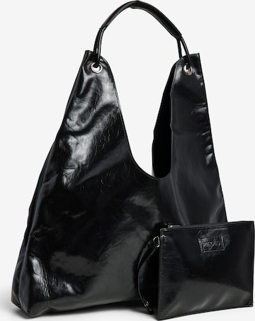 PIECES Shoulder Bag 'PCANESTASIA' in Black: front