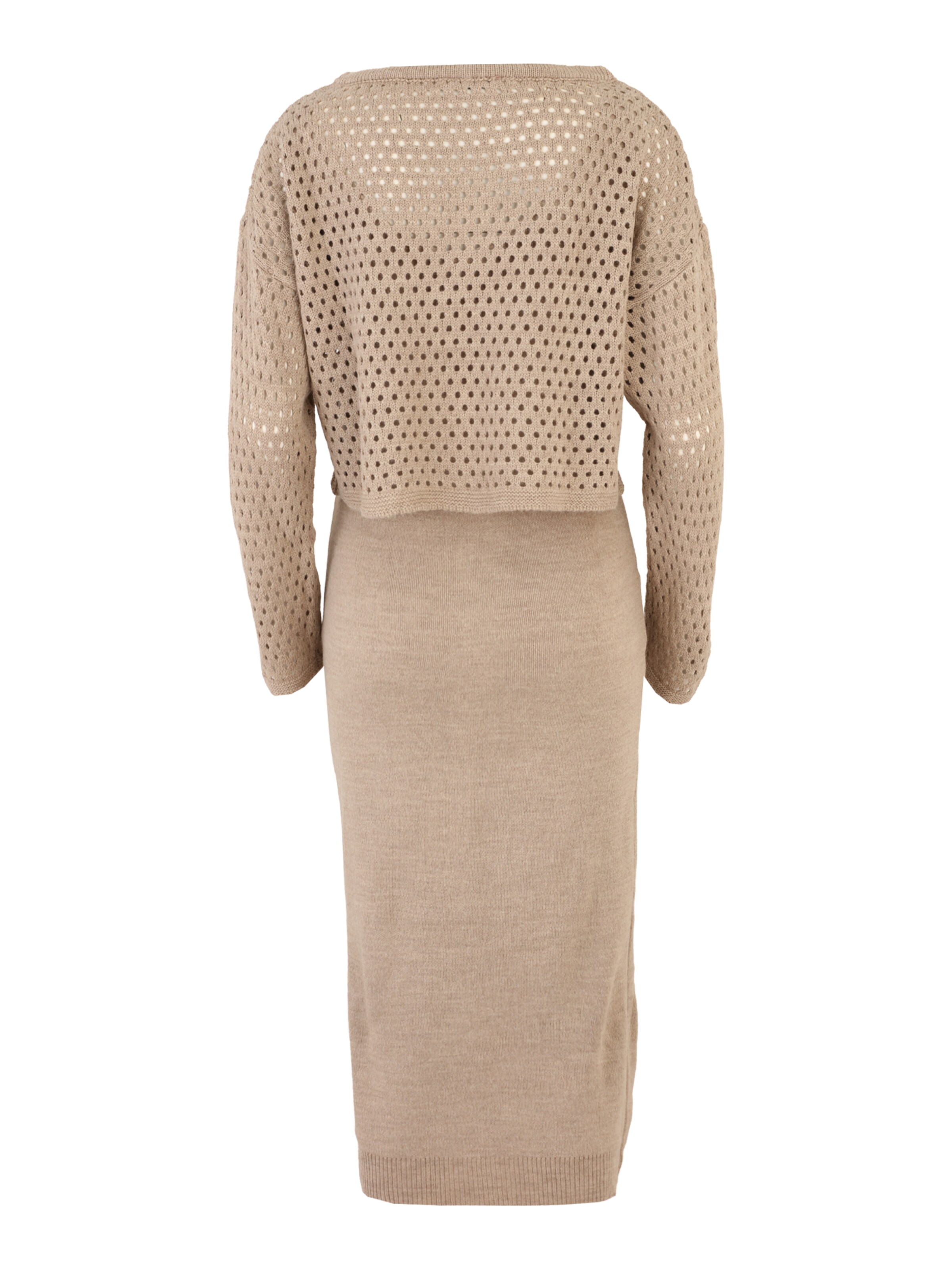 LOVE2WAIT Gebreide jurk in Beige