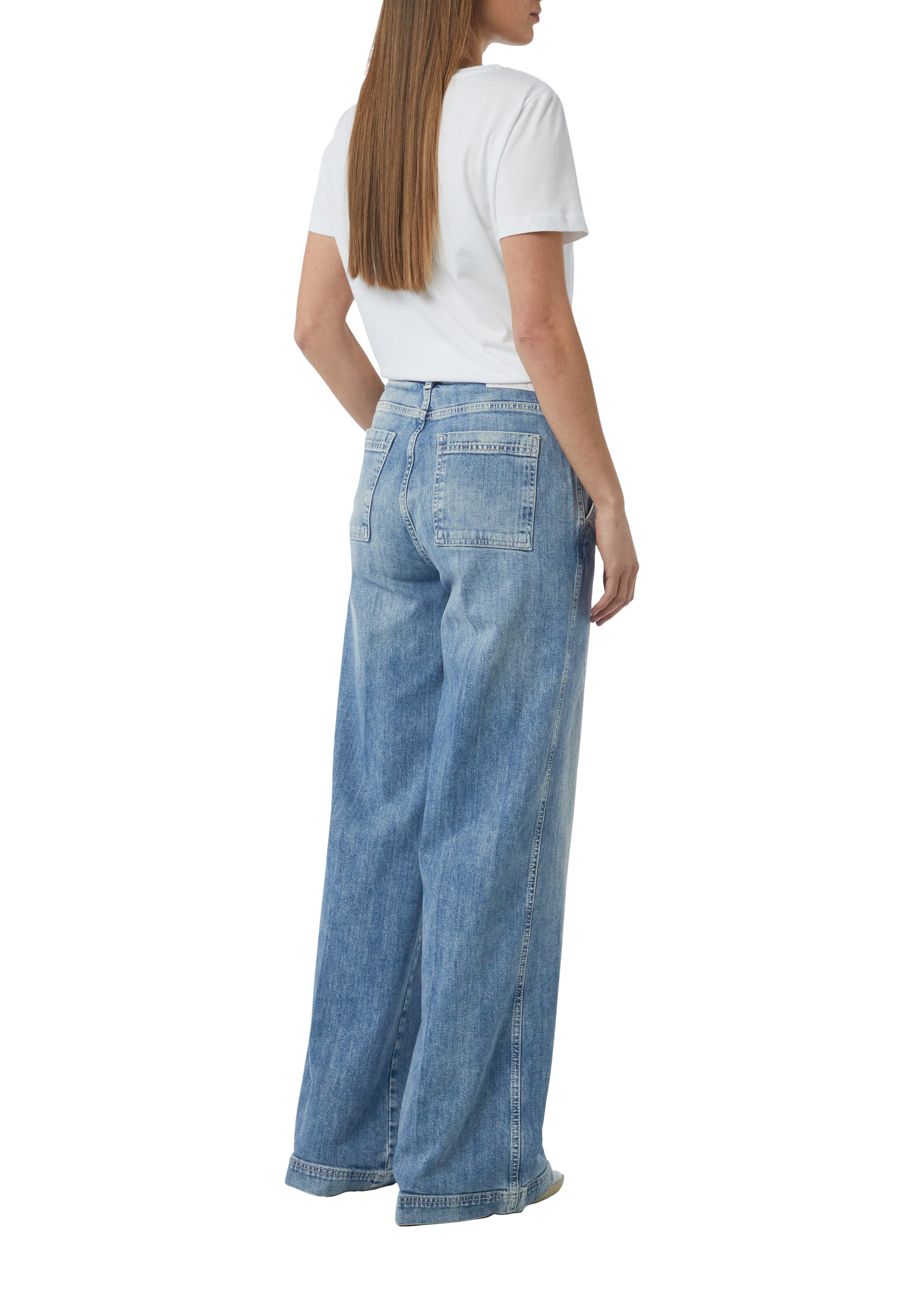 comma casual identity Wide Leg Jeans in Blau