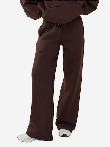 Hiccup - Loosefit Calças em castanho: frente