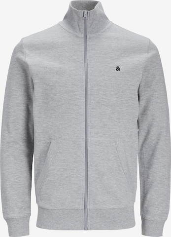 JACK & JONES Sweatjacke 'Paulos' in Grau: Vorderseite