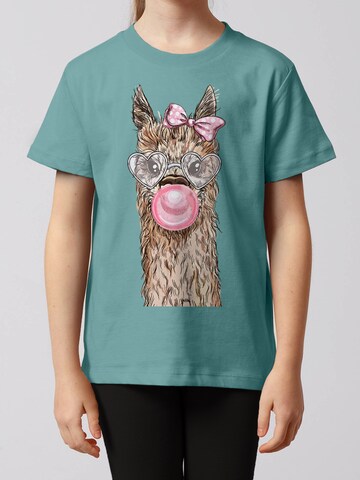 watabout.kids Shirt 'Alpaka' in Groen