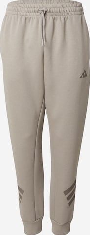 Pantalon de sport ADIDAS SPORTSWEAR en beige : devant