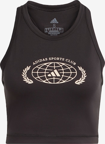 ADIDAS PERFORMANCE Sporttop 'Sports Club Graphic' in Schwarz: predná strana