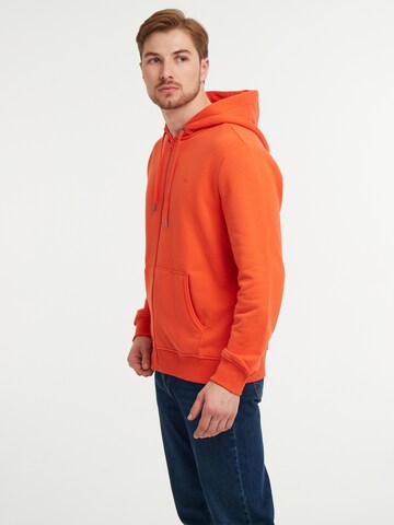 WEM Fashion Zip-Up Hoodie 'Spell' in Orange