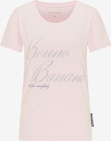 T-shirt Bruno Banani en rose : devant