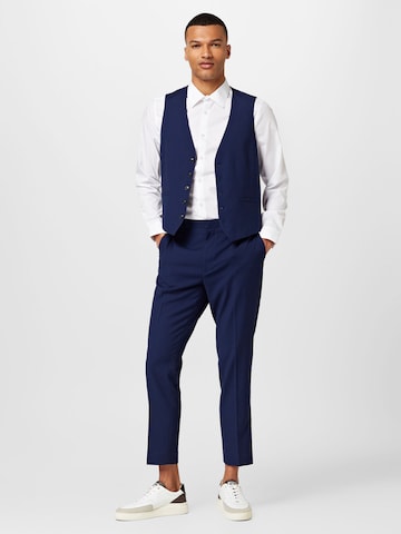 BURTON MENSWEAR LONDON regular Παντελόνι με τσάκιση σε μπλε