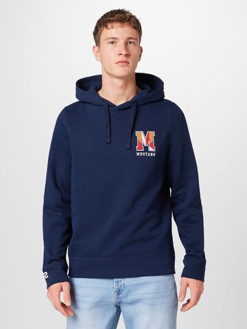 MUSTANG Sweatshirt 'Bennet' in Blau: predná strana