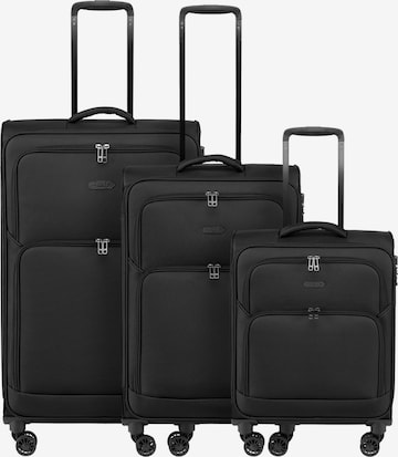 Set di valigie di Epic in nero: frontale
