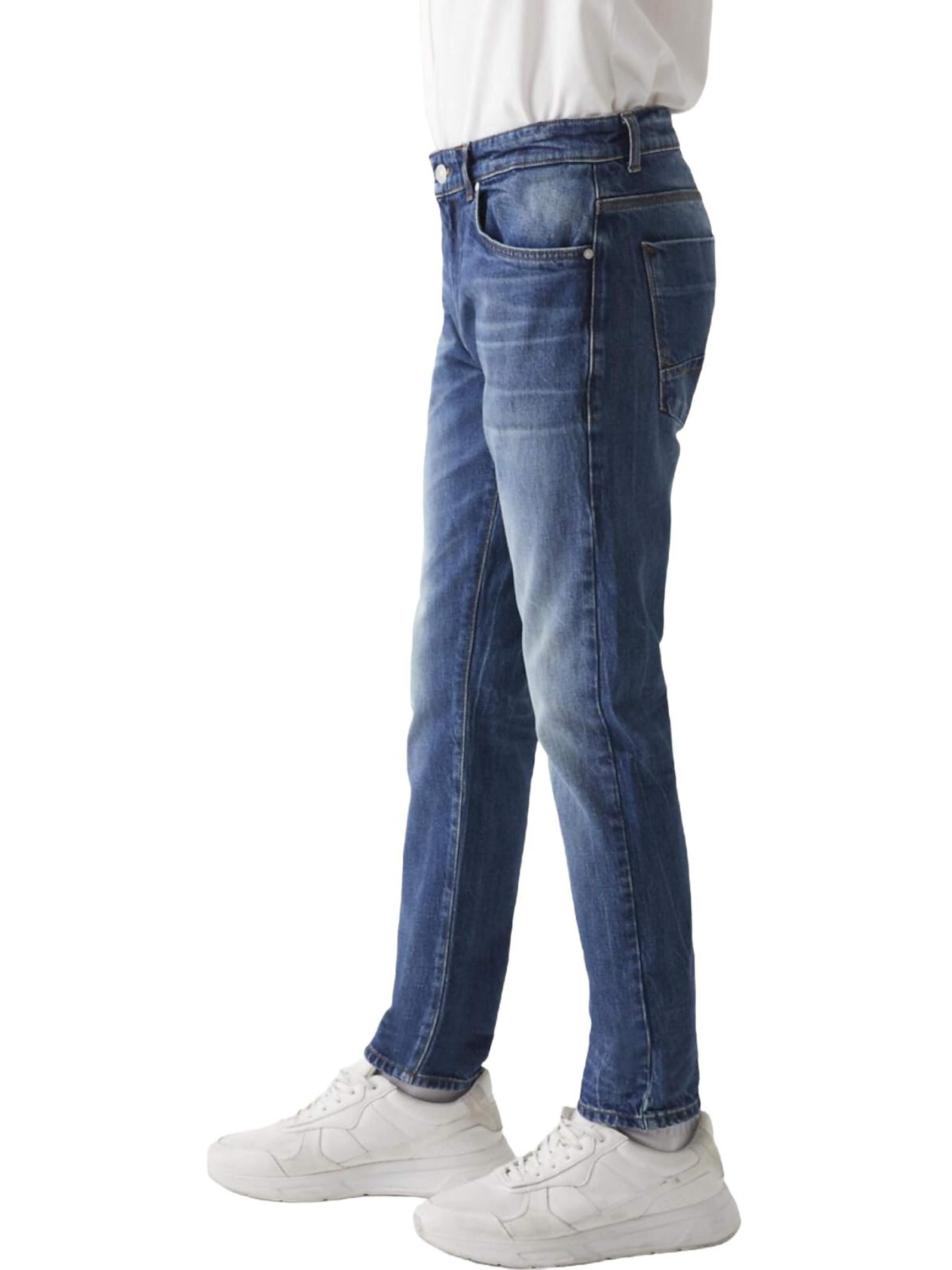 LTB Jeans - Slimfit Vaquero 'LTB Jeans Herren Joshua Skinny Leg Low Waist Jeanshose' en azul