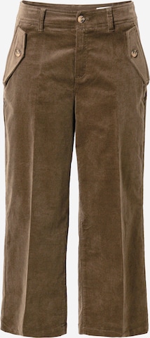 s.Oliver Zvonové kalhoty Kalhoty – zelená: přední strana