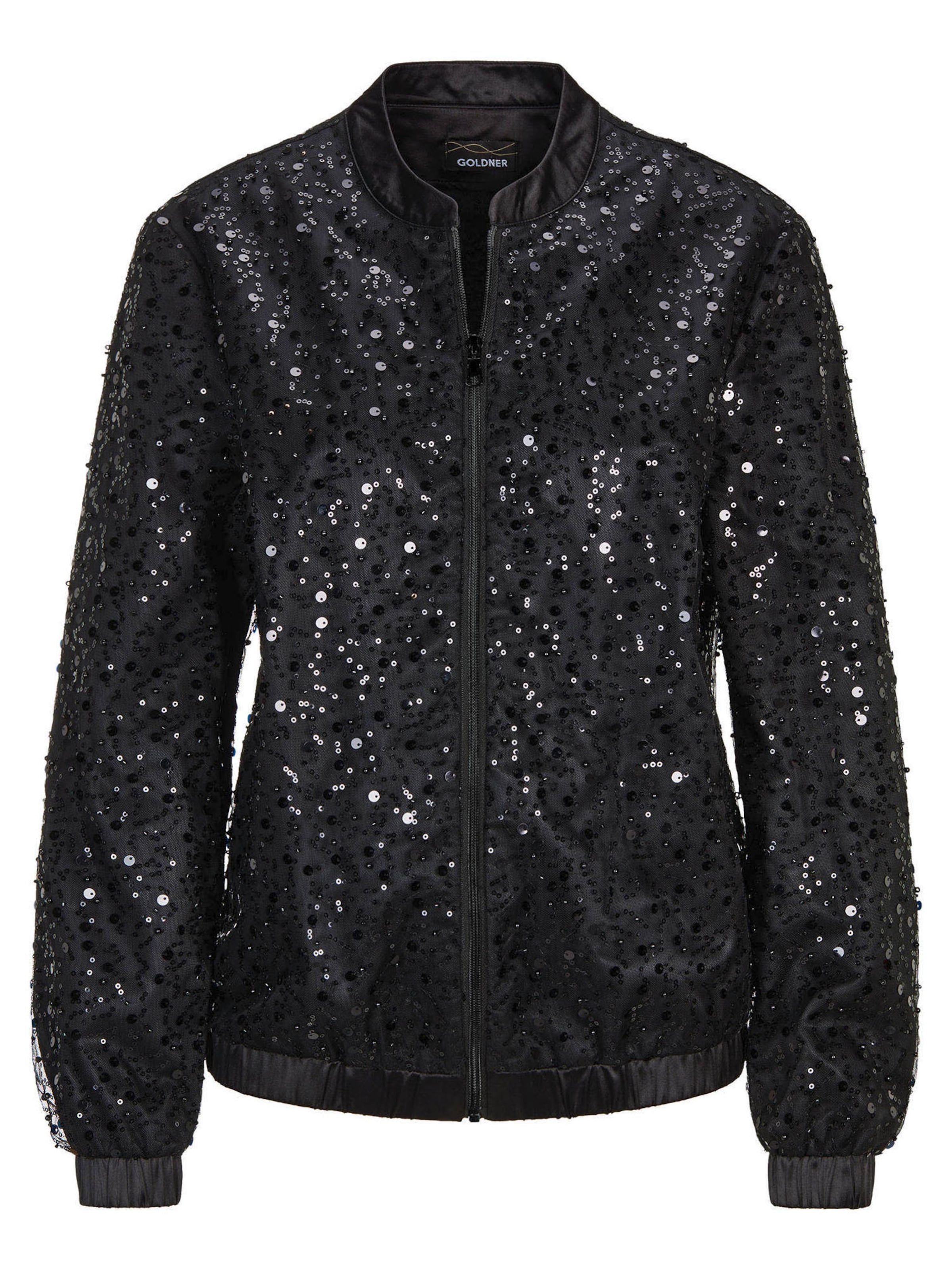 Goldner Tussenjas in Zwart: voorkant