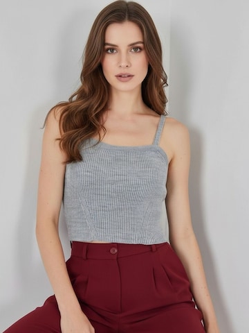 Bigdart - Top 'Crop Top' em cinzento