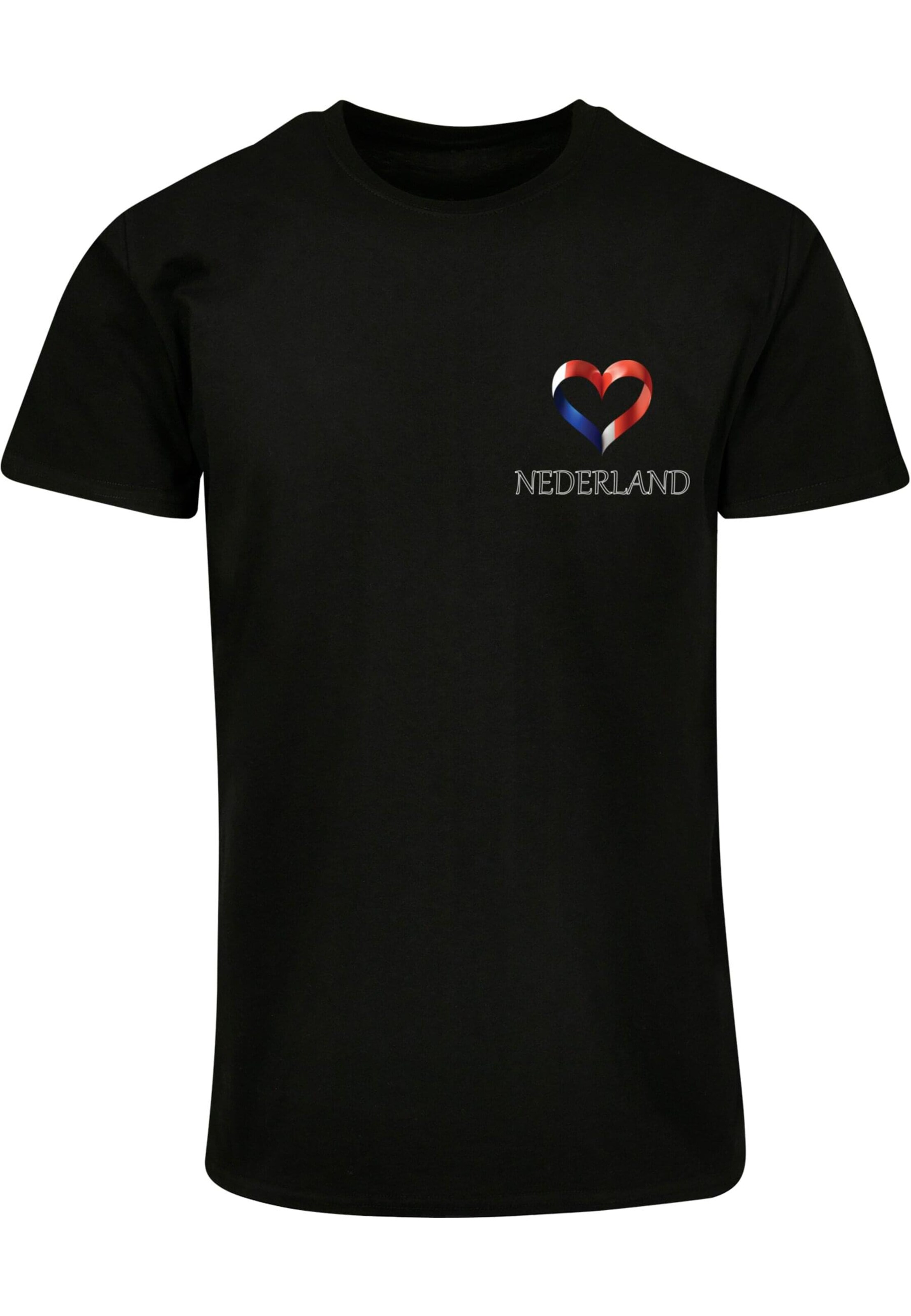 Merchcode Shirt 'Football - Netherlands' in Black: front