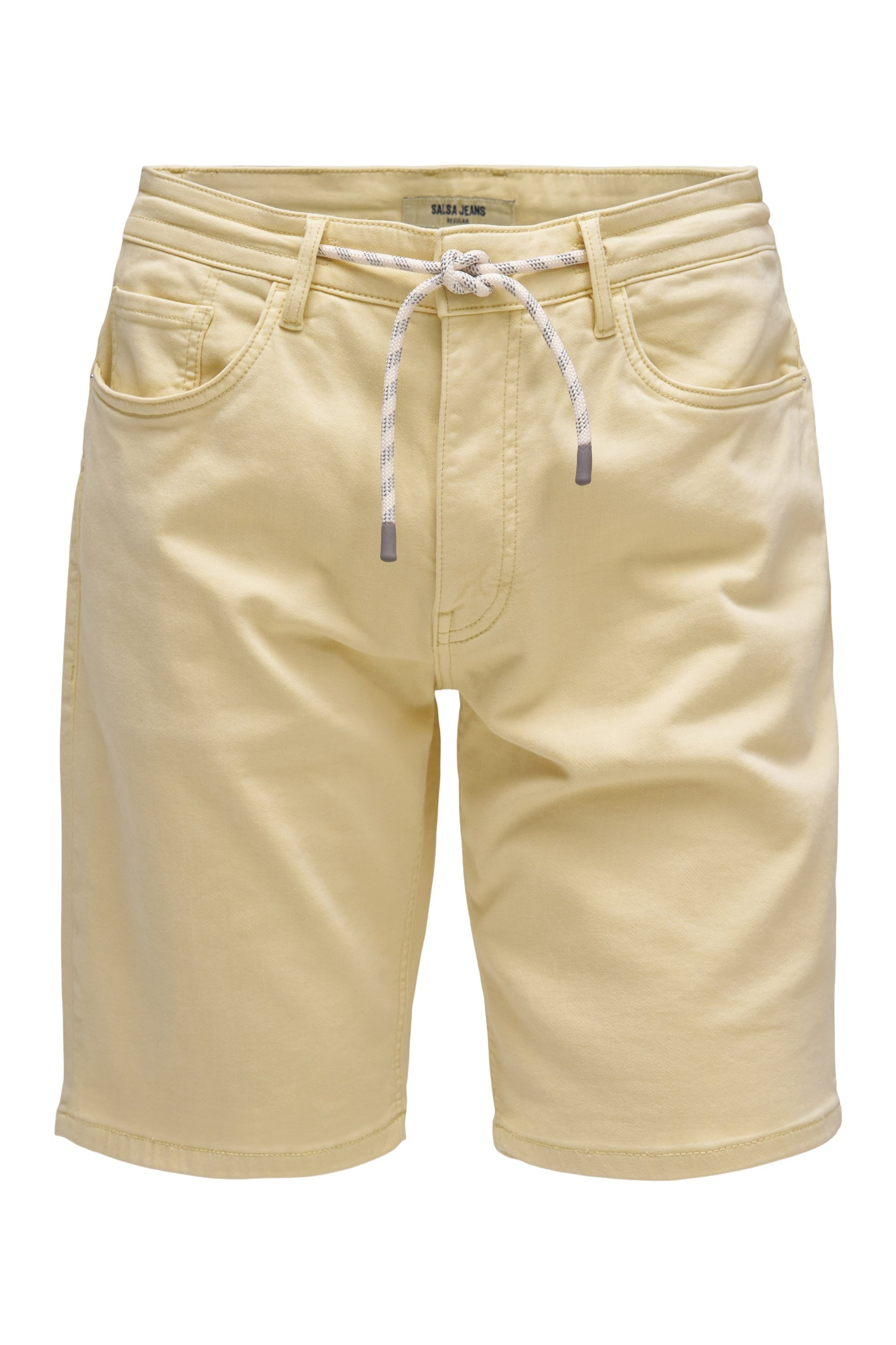 Salsa Jeans Regular Zwemshorts in Geel: voorkant