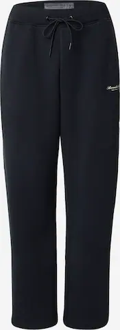 Abercrombie & Fitch Ohlapna forma Hlače | črna barva: sprednja stran